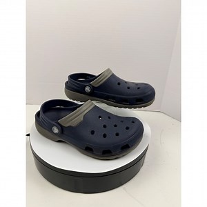 Crocs Classic Clog Navy Blue Slate Grey Mens 5 Womens 7 Unisex Slip On Shoes