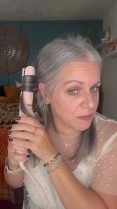 Let’s curl a half up hairstyle! Since its half up this will be super quick using the Le Duo hair tool! Always always use heat protectant before using a hot tool and keep temp below 360! #over40style #YouRockMom #BeautyTipsandTricks #silversisters #SilverHair #silverhairinfluencer #itsyourday | Tousled and Tangled Hair