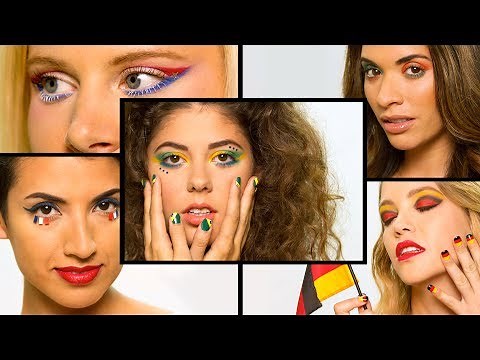 FIFA World Cup Makeup - Brazil, USA, Germany & More! // I love makeup.
