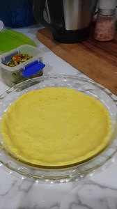 Cassava and savoury chicken pie