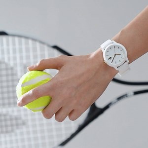 Keep up your fitness routine with the Lacoste 12.12, featuring a simple dial coupled by a white silicone strap. _______________________________ Visit your nearest shop: http://bit.ly/2vd8o7c Retails at: SGD 170 #DesignOfTime #LACOSTEWATCH #LACOSTEWATCHES | Design of Time by Movado
