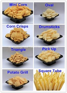[Hot Item] Snack Machine - Oval/Triangle/Drumsticks/Rectangle/Bugle/Cone/Prawn Snacks Pellet with Multi Grain Bases (HACCP/Brc/ISO/Hala/Kosher)