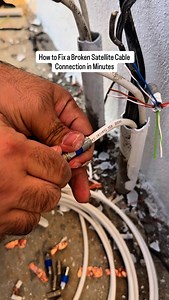 30K views · 2.4K reactions | How to Fix a Broken Satellite Cable Connection in Minutes ‏#al_etkan #USAelectrician #GermanEngineering #TurkishElectrician #EuropeElectrical #Engineering #ReelsEurope #ViralTurkey #InnovationUSA #Electronics #JapanEngineering #FixItEurope #TechGermany #ElectricianTips #northamericatech | الإتقان للكهربائيات - ElecPro | Facebook