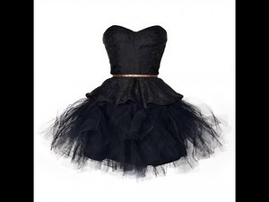 OMG Black Swan Tutu Puffball Party Prom Dress!