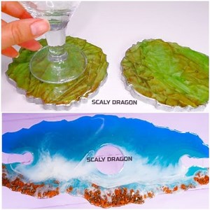 DIY coasters & wine glass rack, all made of resin | MetDaan DIY