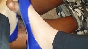Pantyhose and Flats BBC Footjob Shoejob Long Version