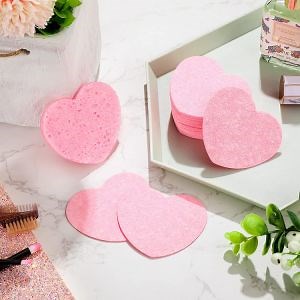 [Hot Item] 100% Natural Cellulose Face Sponge Professional Cosmetic SPA Sponges for Face Cleansing