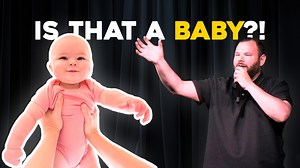 Woman pulls a baby out of her shirt | Jeff Leeson