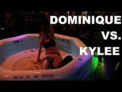 She Can't Keep Her Top On! | Kylee Vs. Dominique | Oil Wrestling | Season 2 | Night 4