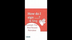 2.7K views · 39 reactions | Rudolph the Red Nosed Reindeer arrives a bit early giving us time to practise the #Lámhsigns in school, work or at home for #Christmas  See #Lámh keywords in the demo after the video. We've made the list and checked it twice! Lots more Lámh to learn when you follow #LámhChristmas  | Lámh Sign | Facebook