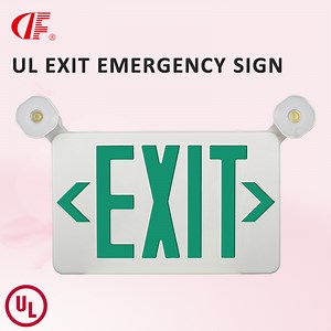 [Hot Item] LED Red/Green LED Exit Sign, UL-Listed Emergency Light - Dual LED Lamp ABS Fire Resistance