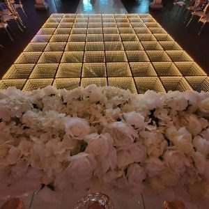 [Hot Item] Tempered Glass Lighted Pisos Infinity Mirror Effect LED 3D Dance Floor for Wedding Party
