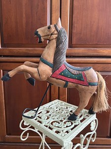 Carousel Horse With Textured Tail - Etsy