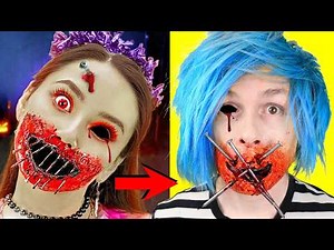 Robby Tries 3 Viral TIKTOK Spooky SFX Halloween Makeup!