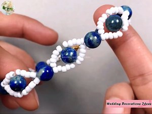 5K views · 188 reactions | How to Make Lapis Lazuli Bracelet Very Easy | Wedding Decoration Ideas | Facebook