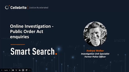 🔍 Imagine the ability to quickly gather publicly available information from multiple sources in one place. Watch as we show you how Smart Search simplifies investigations - quickly gathering information about subjects of interest and generating leads. Try it out for free and see the impact: http://ms.spr.ly/6180WYuXp #SmartSearch #PublicOrderOffenses #Cellebrite #onlineinvestigations #LawEnforcement #FreeTrial | Cellebrite