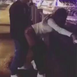 Drink slut fucked in public