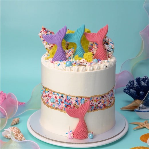 Fresh Miniature Ocean Mermaid Cake Decorating Idea for Summer | Colorful Most Yummy Cake #cake #cakedesign #yumup #cakevideo #Chocolatelovers #Chocolate #Cakeideas #delicious #DeliciousCake | Transform Cake