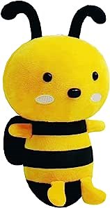 Bee Plush, Bee Stuffed Animal Bee Plushie Stuff Cute Honey Bee Toy Plush Doll for Kids Teen Girls Birthday Party Christmas Valentine (8inch)