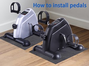 Sportneer Under Desk Bike Pedal Exerciser, Mini Exercise Bike Portable Peddler Sitting for Seniors with LCD Display Arm & Leg Bike Pedals Exerciser with Anti-Skid Mat for Home Office