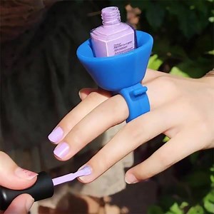 1.2K views · 38 reactions | This Non-slip Silicone Nail Polish Holder allows you to do your nails anytime anywhere! Fits any ring size!! BUY HERE => https://goo.gl/M8YnZR | DrGrab USA | Facebook