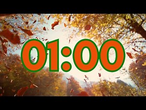 1 Minute Autumn Leaves Timer | Fall Foliage Countdown