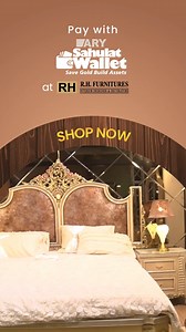 RH Furniture - Transform your bedroom with our elegant Bedroom Sets. Visit ARY Sahulat Bazar https://shorturl.at/ctLVY | ARY Sahulat Bazar