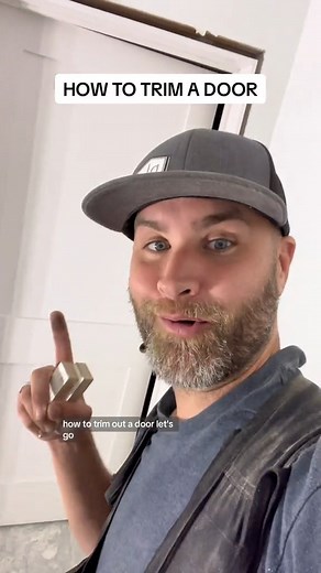 How to trim a door #carpentry #DIY #carpenter #trimcarpentry #fyp #DAP #WOODWELD #diywithdap #howto | Benderhomes