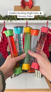 Elizabeth Anna on Instagram: "Toddler Stocking Stuffer Idea: Sensory Tubes from @specialsupplies! Find them 🔗 in my Amazon under “Toddler Stocking Stuffers” 🎄 #gifted #toddlerstockingstuffer #stockingstuffer #stockingstufferideas #toddlergiftideas #toddlerstockingstuffers"