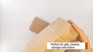 Set of 100 Small Brown Paper Bags - Sturdy Brown Lunch Bags for Snacks, Nuts, Popcorn, Cookies, Candies, Party Favors & Gifts - Durable with Convenient Size (7х3.54х2.16) for Home and Small Business