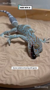 657K views · 2.2K reactions | A Blue Tokay Gecko and a Black Widow move through a fast changing sand enclosure moment filled with sudden jumps, sticky silk, and a twist no one expects. Nature feels unreal in slow motion afterward. #insectworld #reptilelife #macrocreatures #naturecloseup #fblifestyle ⚙️ AI-generated nature dramatization — no real creatures involved. | MindFreaking | Facebook