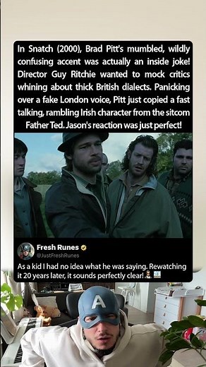 In Snatch (2000), Jason Statham couldn't understand it
