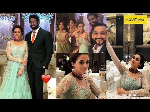 Bhavana Wedding Reception at Bangalore Full Videos , Photos
