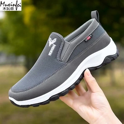 Men Running Hiking Sneakers Breathable Orthopedic Travel Plimsolls Slip On Comfortable for Outdoor Activity Hiking Walking Fit: Fits true to size, take your normal size Lining Material: Polyester Season: Summer Fashion Element: Shallow Closure Type: SLIP-ON Insole Material: PU Upper Material: Mesh (Air mesh) pattern: Solid color Applicable sports: General Product category: Shoes Heel shape: Flat heel size: 39,40,41,42,43,44 Toe shape: Round head Upper material: Elastic fabric Suitable for the se