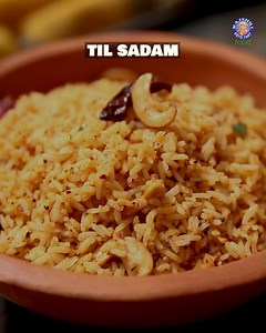 A simple recipe with incredible flavor! Learn how to make delicious and fragrant Sesame Seed Rice (Til Sadam) with Chef Anushruti. It's easy, flavorful, and perfect for any meal. Host: Anushruti RK Ingredients: 300 gms or 11/2 cup of rice 1 ½ tsp of salt 2 tsp of oil 750 ml or 3 cups of water 50 gms or 1/3 of sesame seeds 50gms or 1/3 of dry grated coconut 1 tsp of oil 4-5 dry red chiilies ½ tsp of salt 3tbsp of sesame oil ¾ tsp of mustard seeds 1 ½ tsp of soaked urad dal 3 tbsp of split cashew 