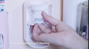 2021 New Toothpaste Dispenser Wall Mounted Automatic Toothpaste Squeezer(New Black)