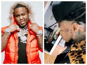 Wow former reality tv star @woodaratchetass of #littlewomen gets #mo3 logo tatted on his face | Dallas Global Media