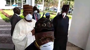 Ministers decked in face mask as they attend meeting at Aso Villa. Their seriousness about #facemasks and #socialdistancing sums up the situation of Covid-19 in Nigeria, where 42 people so far have been confirmed positive | Daily Trust