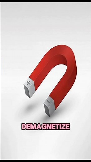 How to Demagnetize Magnet 🧲 #facts #science #magnet #demagnetize #science