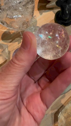 2.8K views · 91 reactions | Clear Quartz Crystal with Aurora Borealis rainbows!  | Mystic Mermaid by Jen McIntosh | Facebook