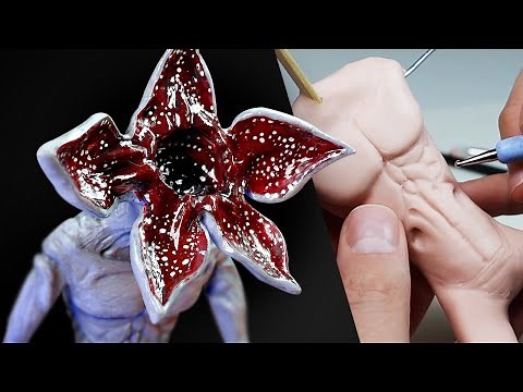 I Made THE DEMOGORGON from Stranger Things! Polymer Clay Sculpting Timelapse Tutorial | Ace of Clay