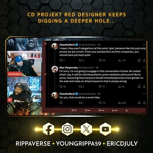 10K views · 113 reactions | CD Projekt Red Designer keeps digging a deeper hole... | Eric July | Facebook