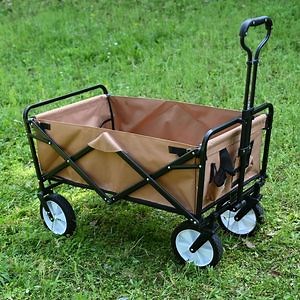 [Hot Item] Collapsible Folding Utility Wagon Cart with Wheel Brakes Esg15145