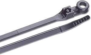 Ancor 199226 Cable Tie, Mounting, 8", Natural, 25pc