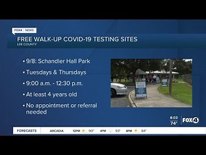 Walk up COVID-19 testing sites