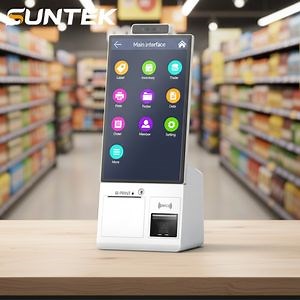 [Hot Item] 15.6 Inch Self-Service Kiosk Qr Scanner Card Reader Car Wash Face Recognition Suntek Payment Function Including Barcode Reader Sdk