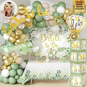 Engagement, Bridal Shower Party Decorations Sage Green Includes Balloon Arch, Boxes, Props, Etc - Sage Green Bachelorette Party - Etsy