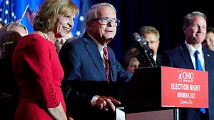 Watch: Ohio Gov. Mike DeWine gives victory speech after winning reelection over Nan Whaley