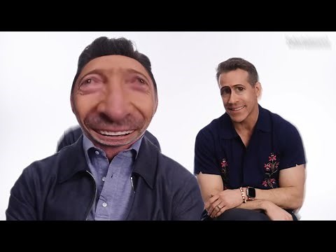 ryan reynolds and hugh jackman being that iconic duo