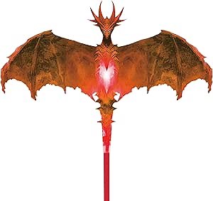 JEKOSEN 55" Lava Dragon Kite for Kids and Adults Large Kites Easy to Fly Beginners Single Line String with 157" Tail for Beach Trip Park Outdoor Activities